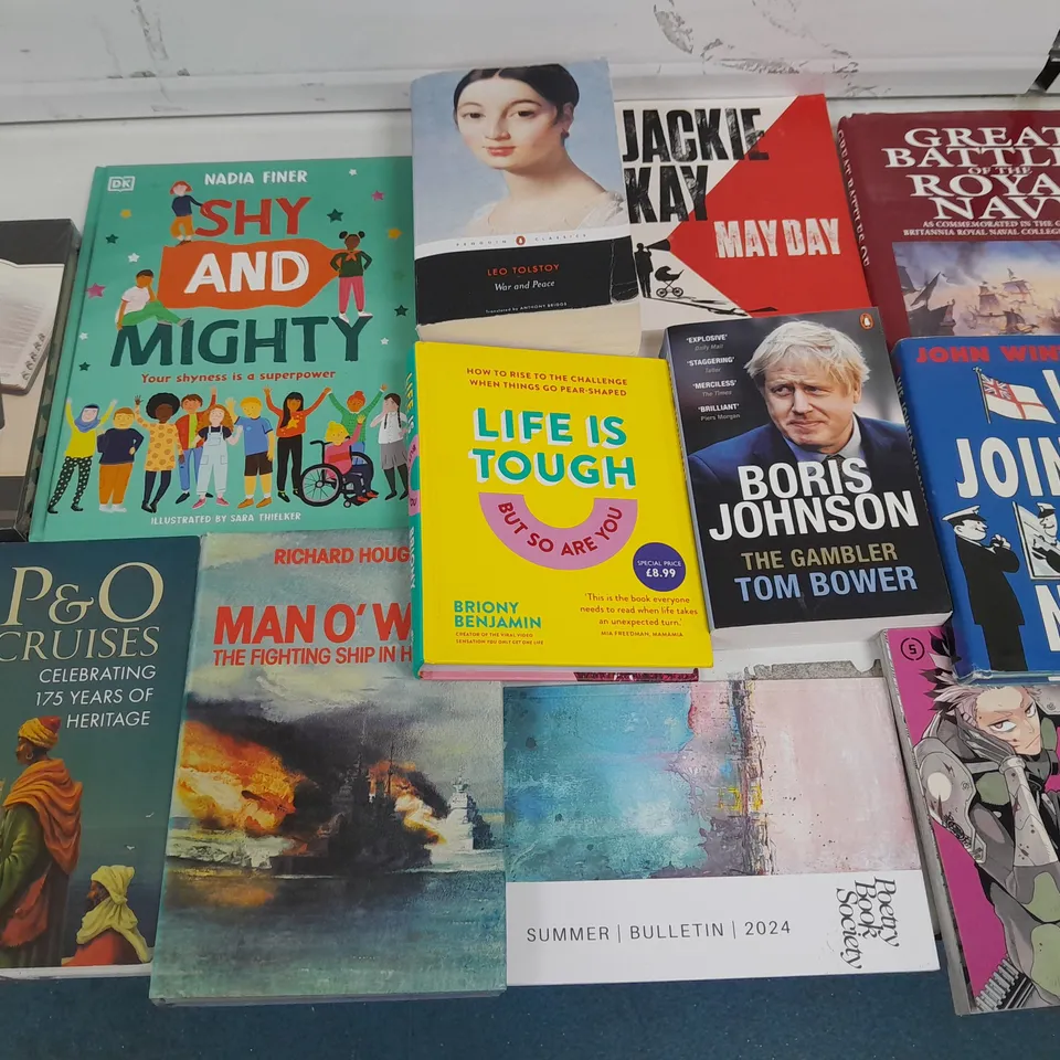 LARGE QUANTITY OF ASSORTED BOOKS TO INCLUDE WORKING WITH EMOTIONAL INTELLIGENCE, TRUST AND ASAKO YUZUKI BUTTER