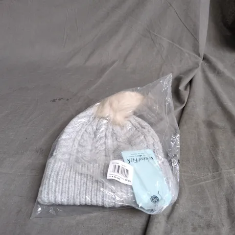 WEIRD FISH ALLERTON CABLE KNIT BOBBLE HAT ONE SIZE BAGGED