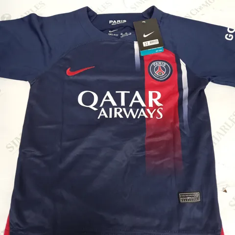 NIKE PSG KIDS HOME SHIRT AND SHORTS - '5 MARQUINHOS' - SIZE 22