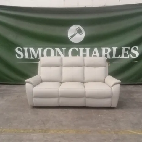 KINGSMERE 3 SEATER LEATHER POWER RECLINER SOFA