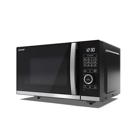 BOXED SHARP YC-QG254AU-B 25L 900W MICROWAVE OVEN WITH 1000W GRILL FUNCTION - BLACK