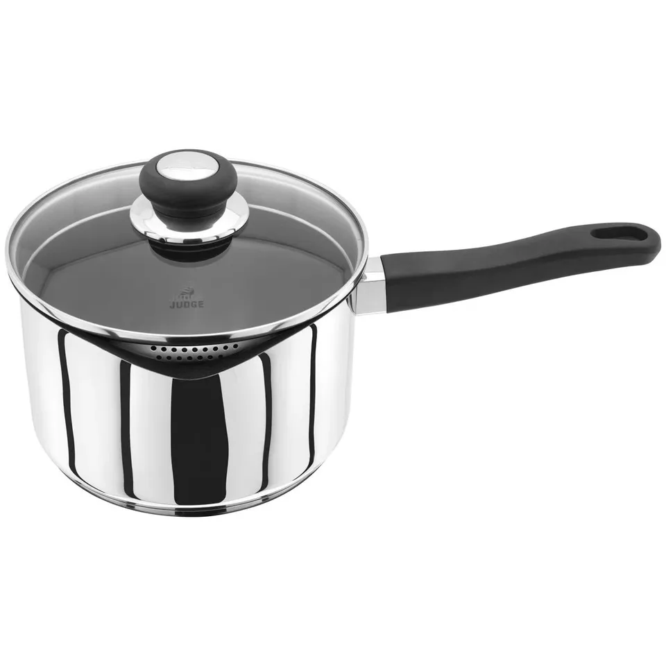 BOXED VISTA STAINLESS STEEL SAUCEPAN WITH LID (1 BOX)