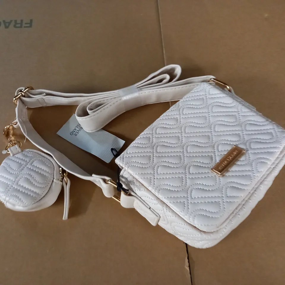 RIVER ISLAND CREAM MINI BAG