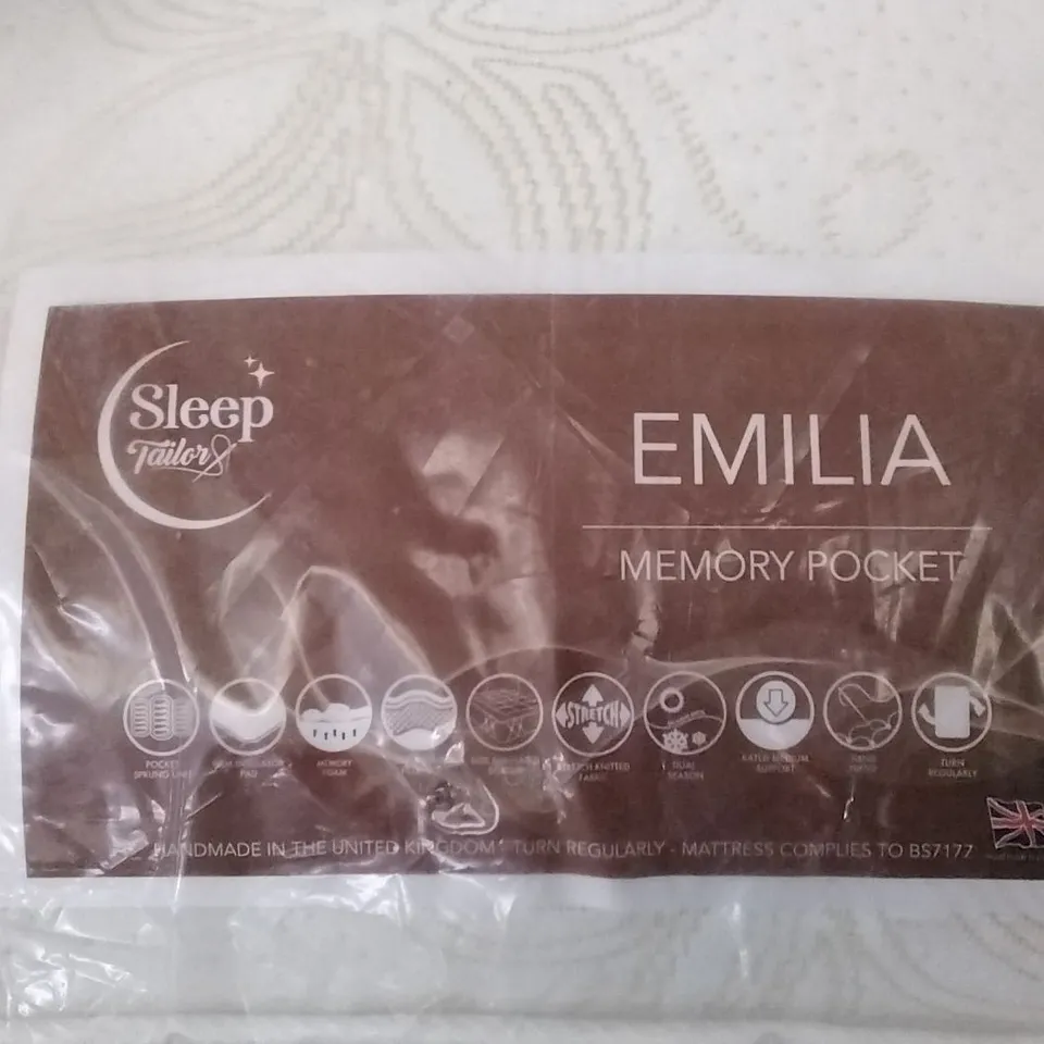 QUALITY BAGGED SLEEP TAYLOR EMILIA 1000 POCKET SPRUNG DOUBLE 4'6" MATTRESS