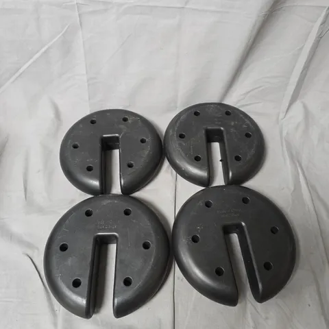 SET OF 4 2.3KG GAZEBO WEIGHTS IN BLACK - COLLECTION ONLY