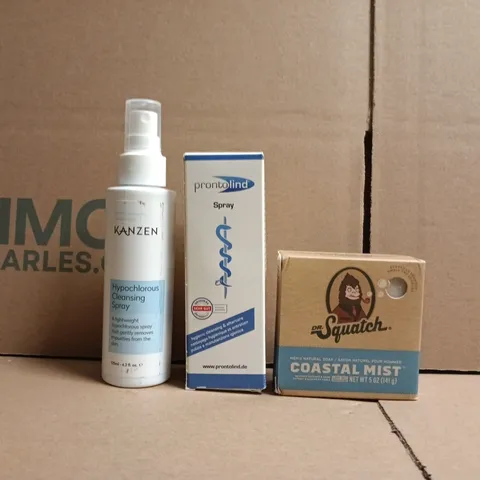 APPROXIMATELY 15 ASSORTED COSMETIC ITEMS TO INCLUDE DR SQUATCH, KANZEN, ETC - COLLECTION ONLY