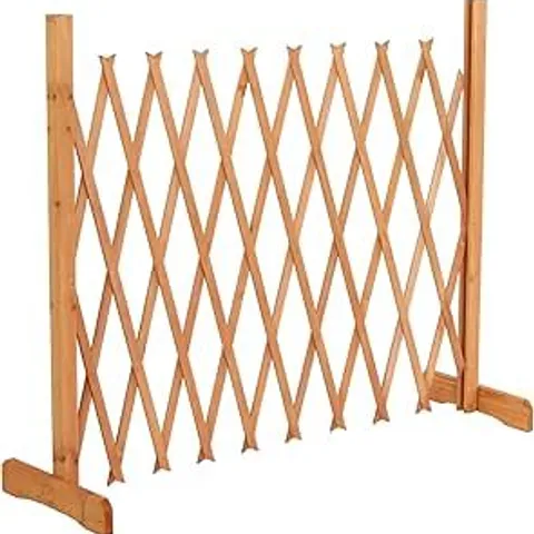 BOXED EXPANDING FREESTANDING WOODEN TRELLIS FENCE GARDEN SCREEN