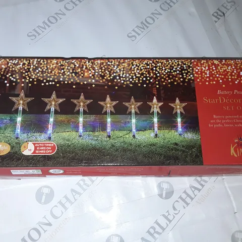 BOXED STARDECOR SET OF 8 STAKES