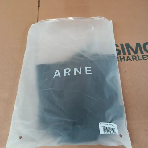 ARNE RELAXED FIT GARMENT DYE T-SHIRT IN GREY - SIZE M