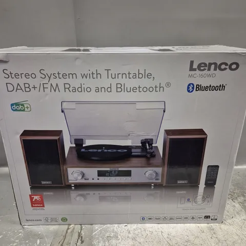 BOXED LENCO MC-160WD STEREO SYSTEM TURNTABLE