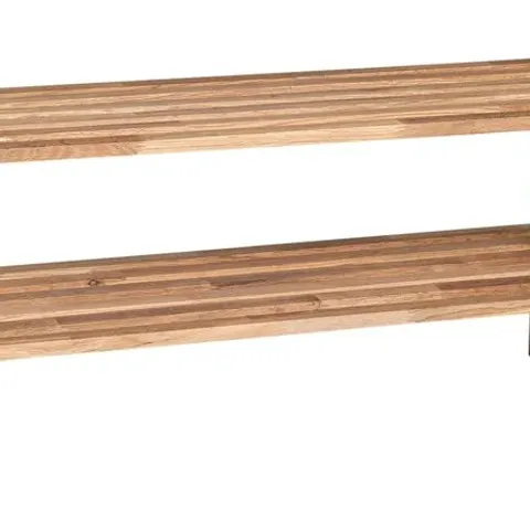 BOXED CONFETTI SHOE RACK 80CM OILED OAK