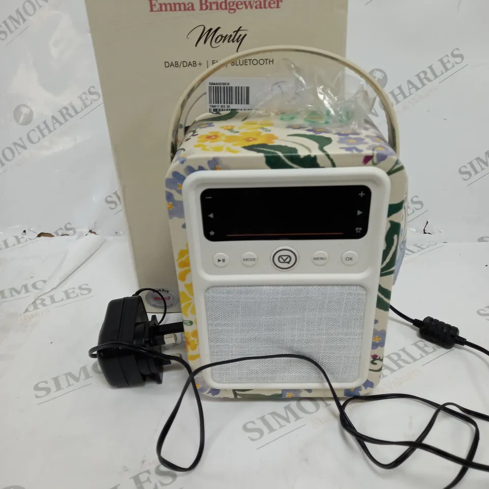 EMMA BRIDGEWATER VQ MONTY PORTABLE DAB+ /FM BLUETOOTH RADIO