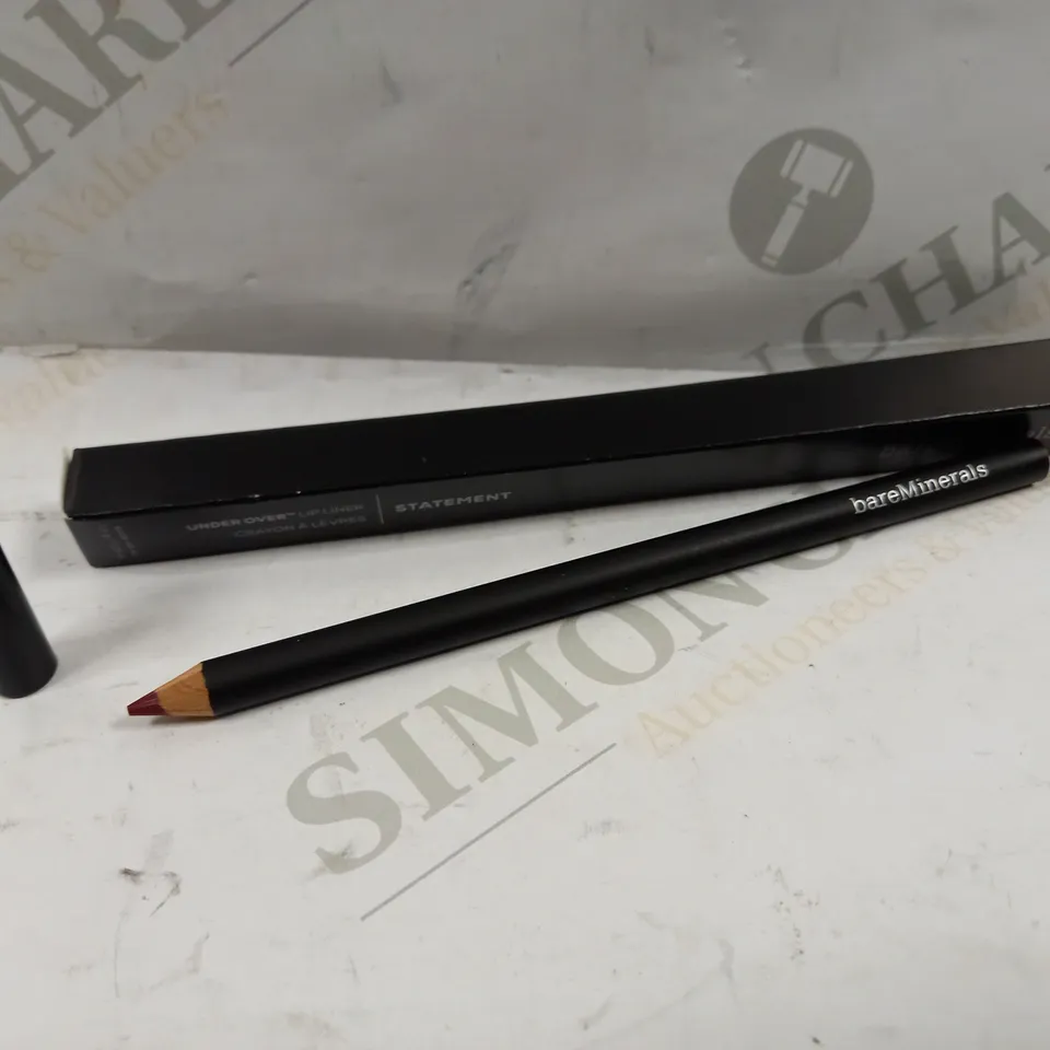 BOX OF APPROXIMATELY 50 BAREMINERALS UNDER OVER LIP LINERS - WIRED 