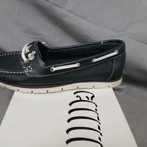 CAPOLLINI TILDA C715 NAVY/WHITE KIDS' BOAT SHOES – UK 3