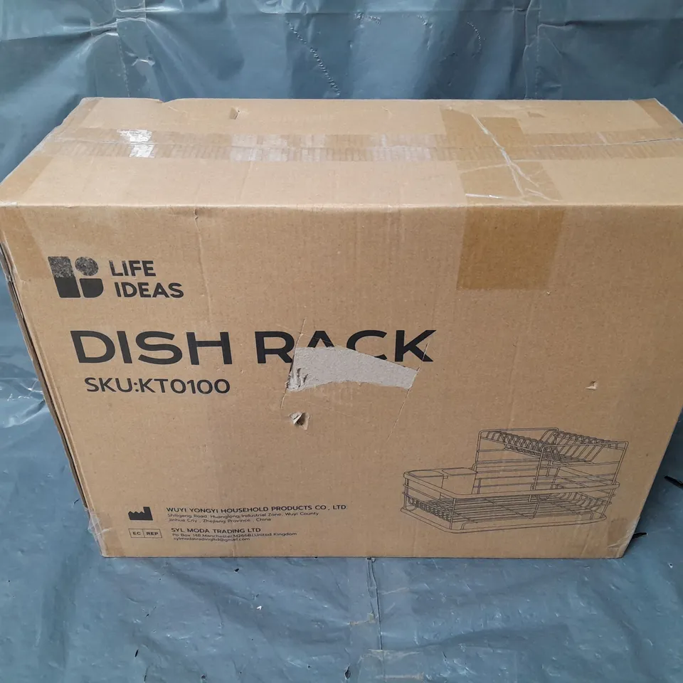 BOXED LIFE IDEAS DISH RACK IN BLACK