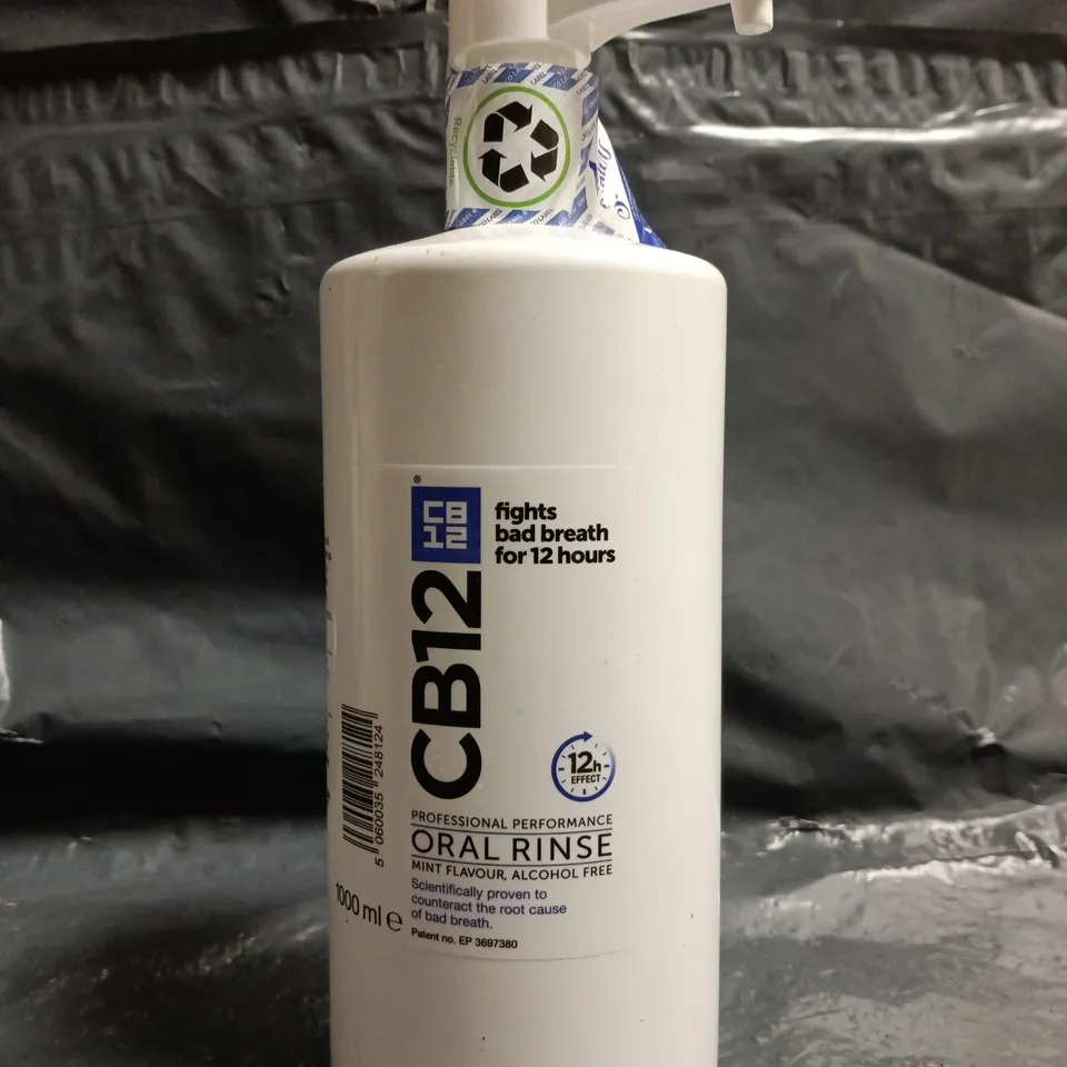 CB12 MINT FLAVOUR ALCOHOL-FREE ORAL RINSE (1000ML)