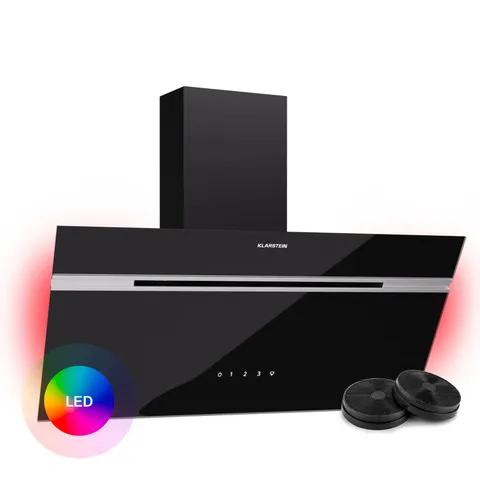 BOXED KLARSTEIN ALINA EXTRACTOR HOOD 80CM COOKER HOOD 600 M³/H 3 LEVELS QUIET EEK A LED TOUCH CONTROL