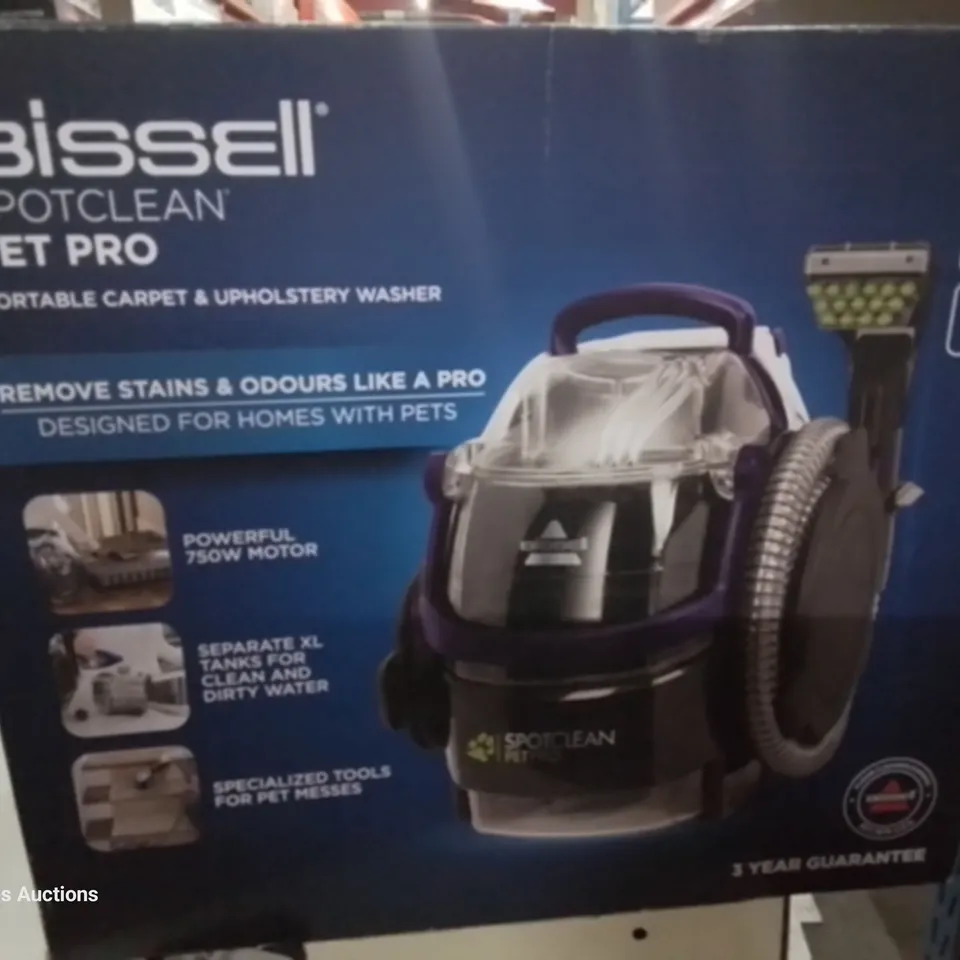 BOXED BISSELL SPOTCLEAN PET PRO PORTABLE CARPET & UPHOLSTERY WASHER