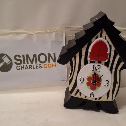 CUCKOO MANTEL CLOCK – ZEBRA STRIPE