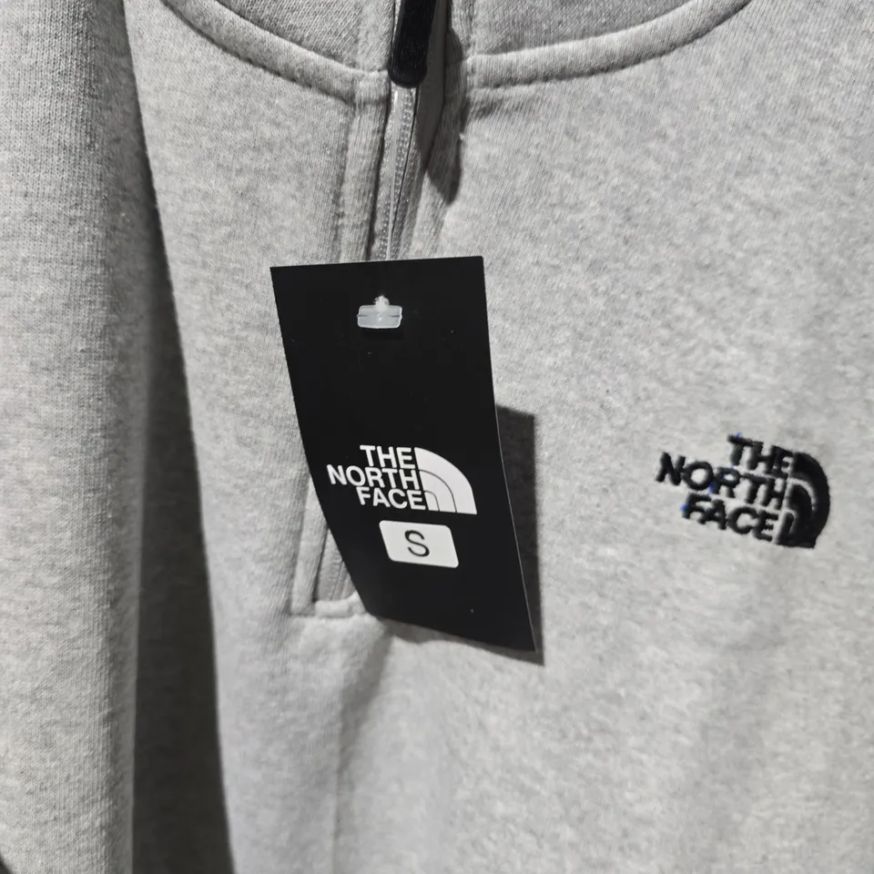 THE NORTH FACE FLEECE HOODIE + JOGGERS – GREY – HALF-ZIP – UK SMALL