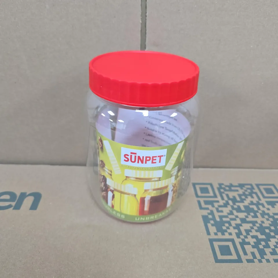 6 SUNPET ALL PURPOSE PLASTIC CONTAINERS