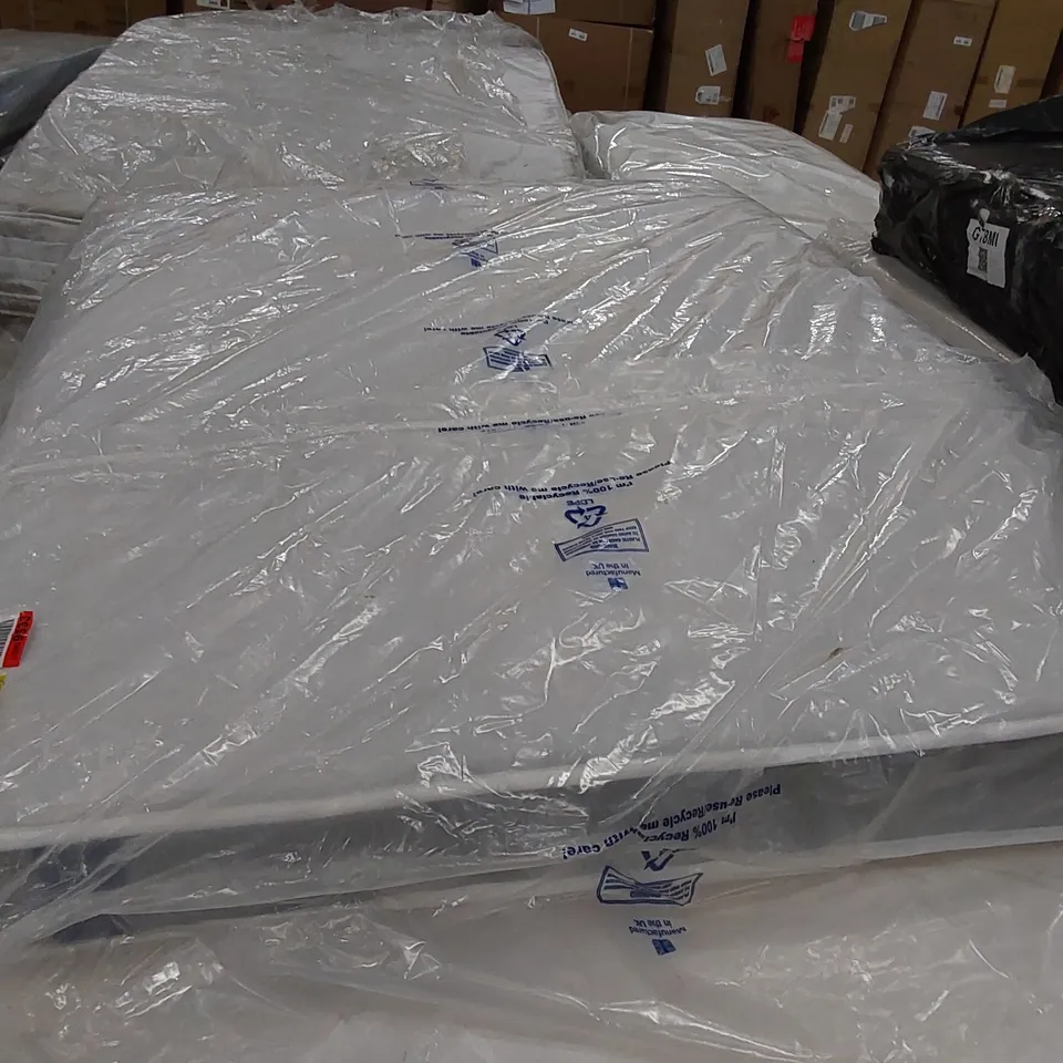 QUALITY BAGGED 4'6" DOUBLE SIZE ADAMINE SERENITY COIL SPRING MATTRESS