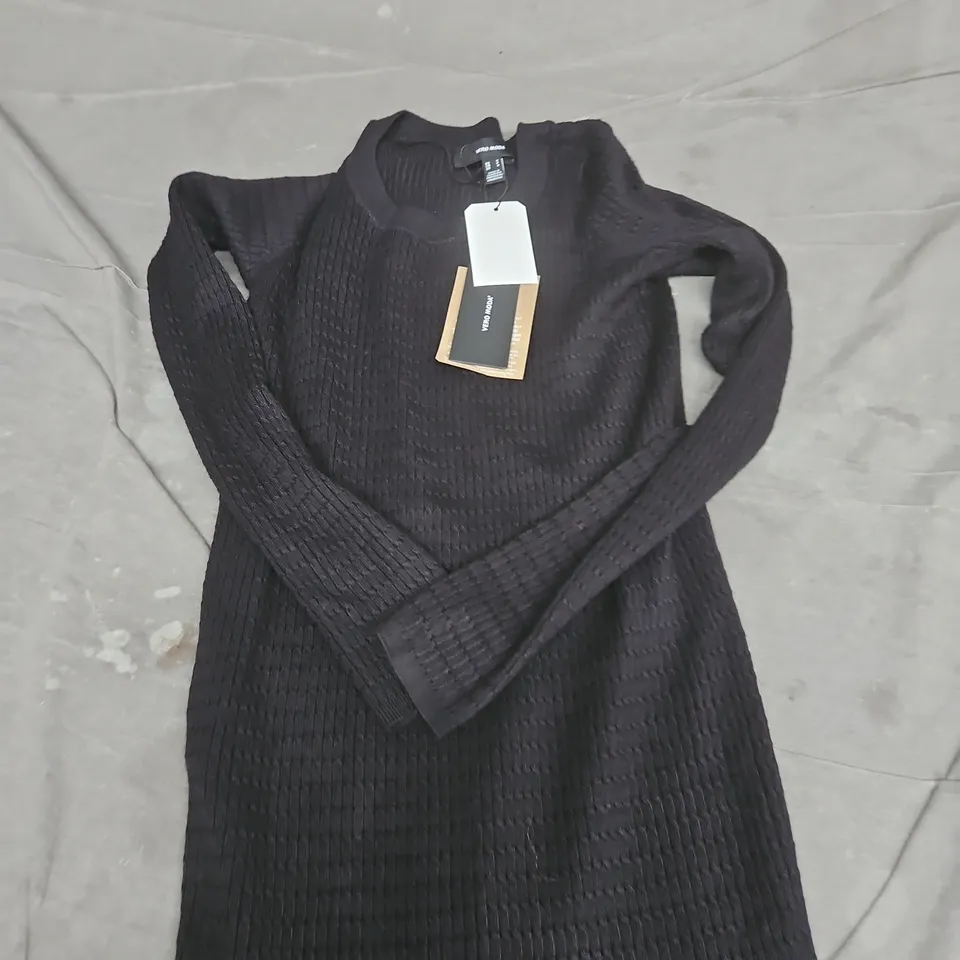VERO MODA BLACK KNIT DRESS – UK SIZE S