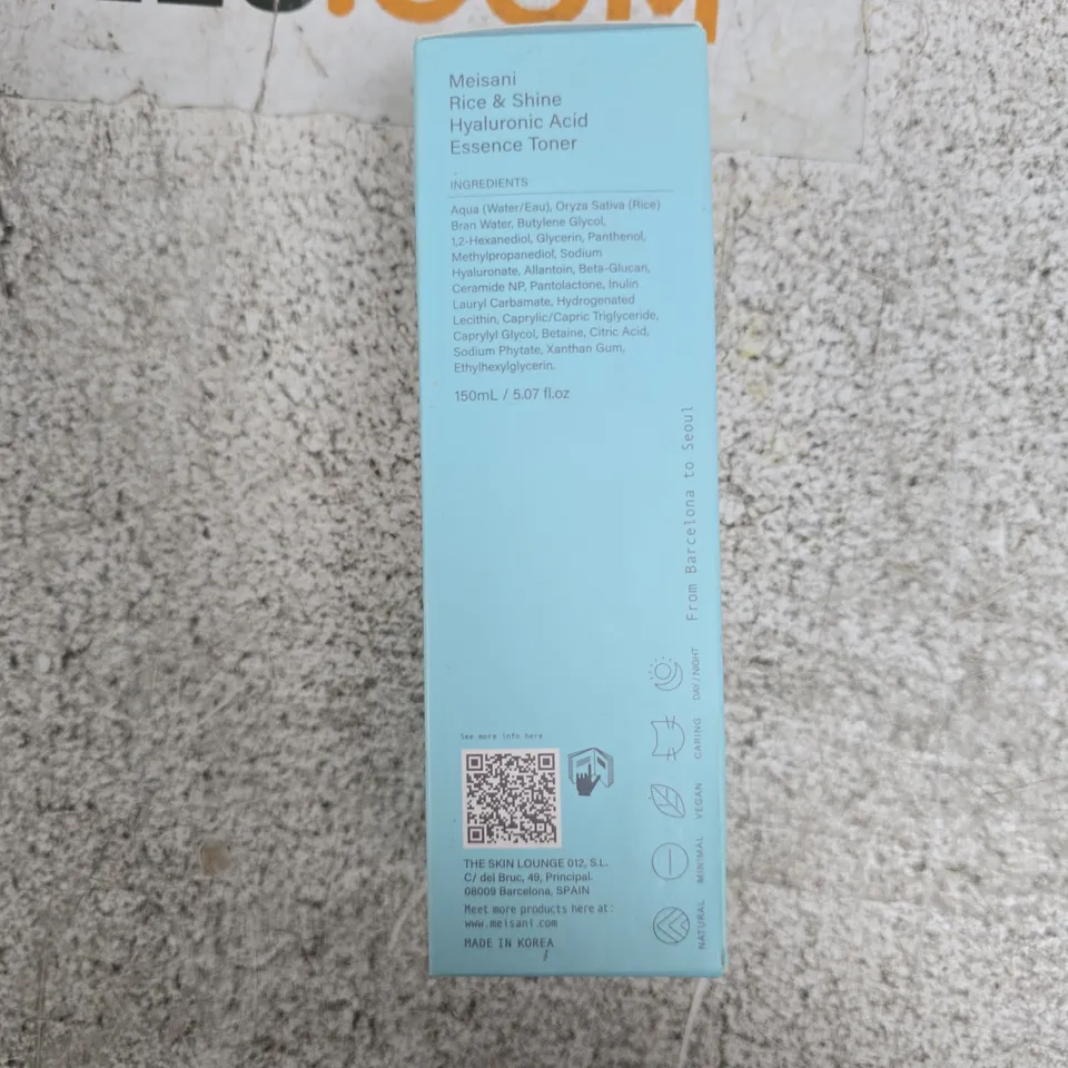 MEISANI RICE & SHINE HYALURONIC ACID ESSENCE TONER 150ML