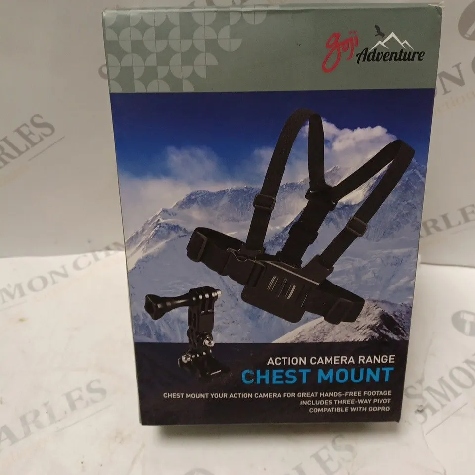 BOXED GOJI ADVENTURE ACTION CAMERA RANGE CHEST MOUNT