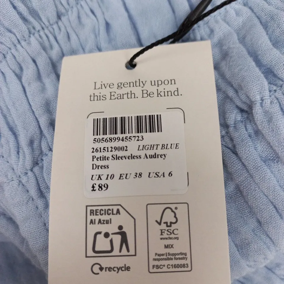 NOBODYS CHILD AUDREY DRESS, PETITE SLEEVELESS, UK 10