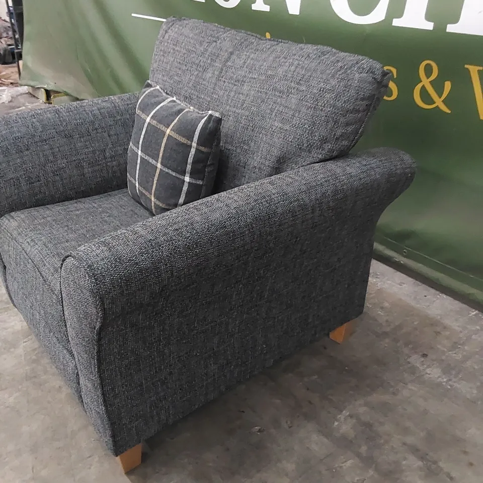 ALSOP FABRIC ARMCHAIR - CHARCOAL  RRP £699