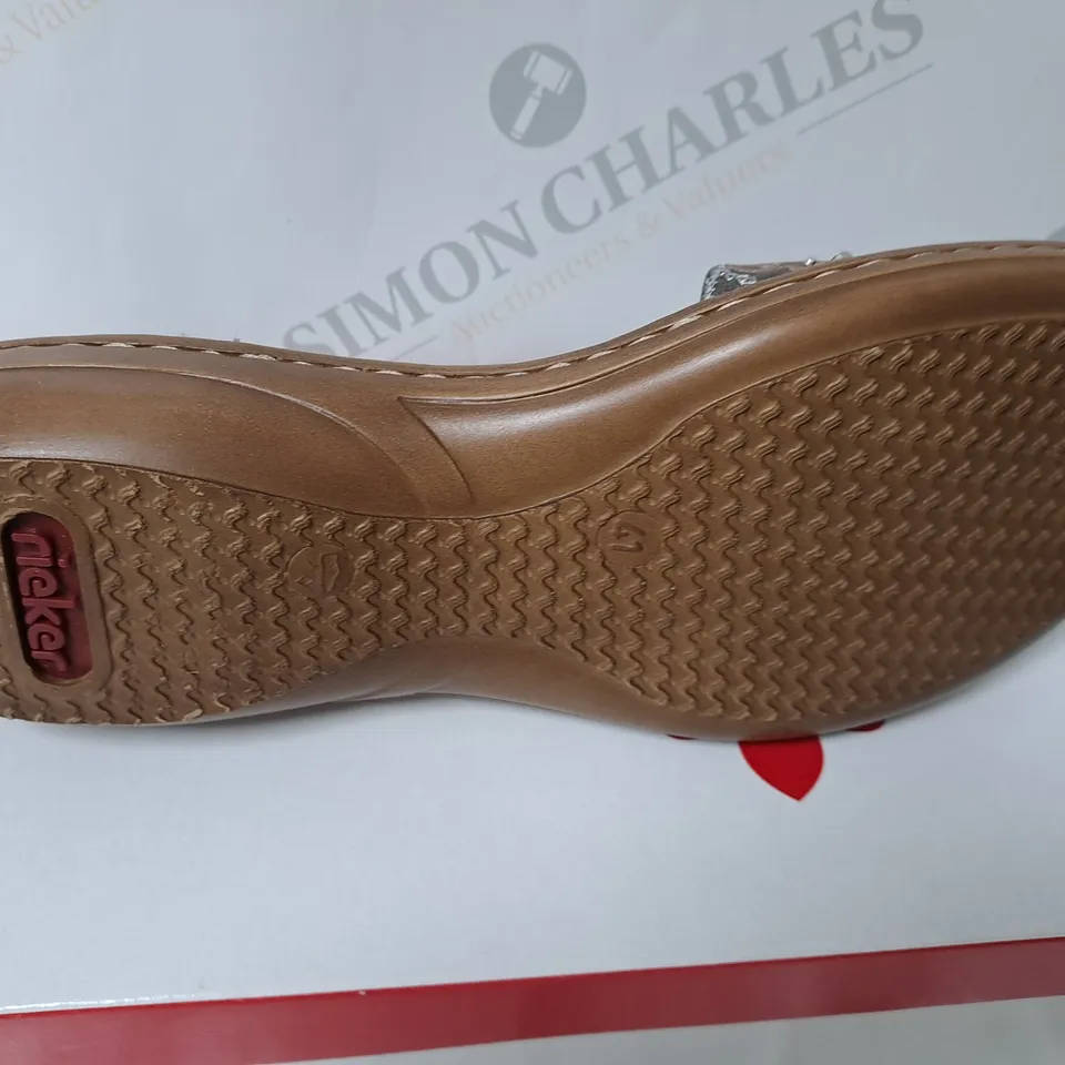 RIEKER SANDLES SIZE US 9 1/2 IN GREY 