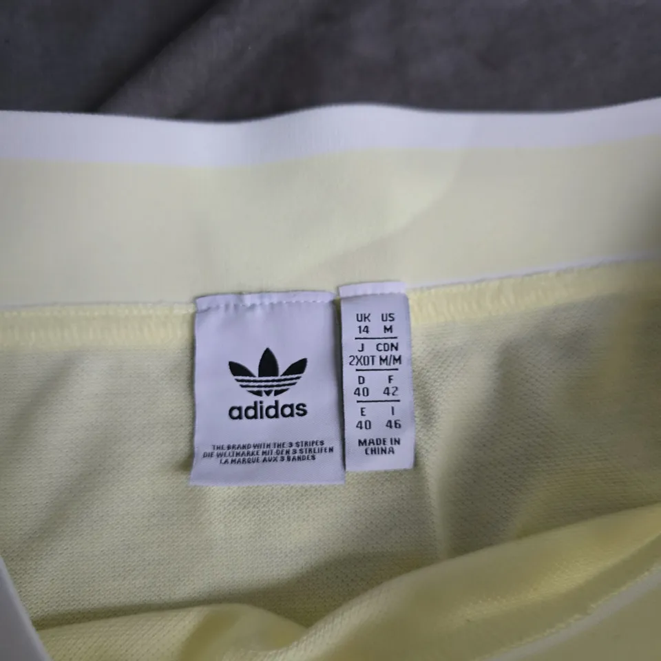 ADIDAS WOMEN'S PALE YELLOW SKIRT – UK 14