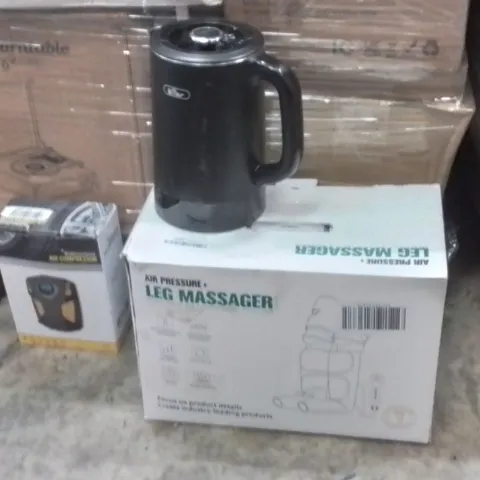 PALLET TO CONTAIN A LARGE QUANTITY OF ELECTRICAL PRODUCTS TO INCLUDE;LEG MASSAGER,KETTLE,AIR COMPRESSOR 