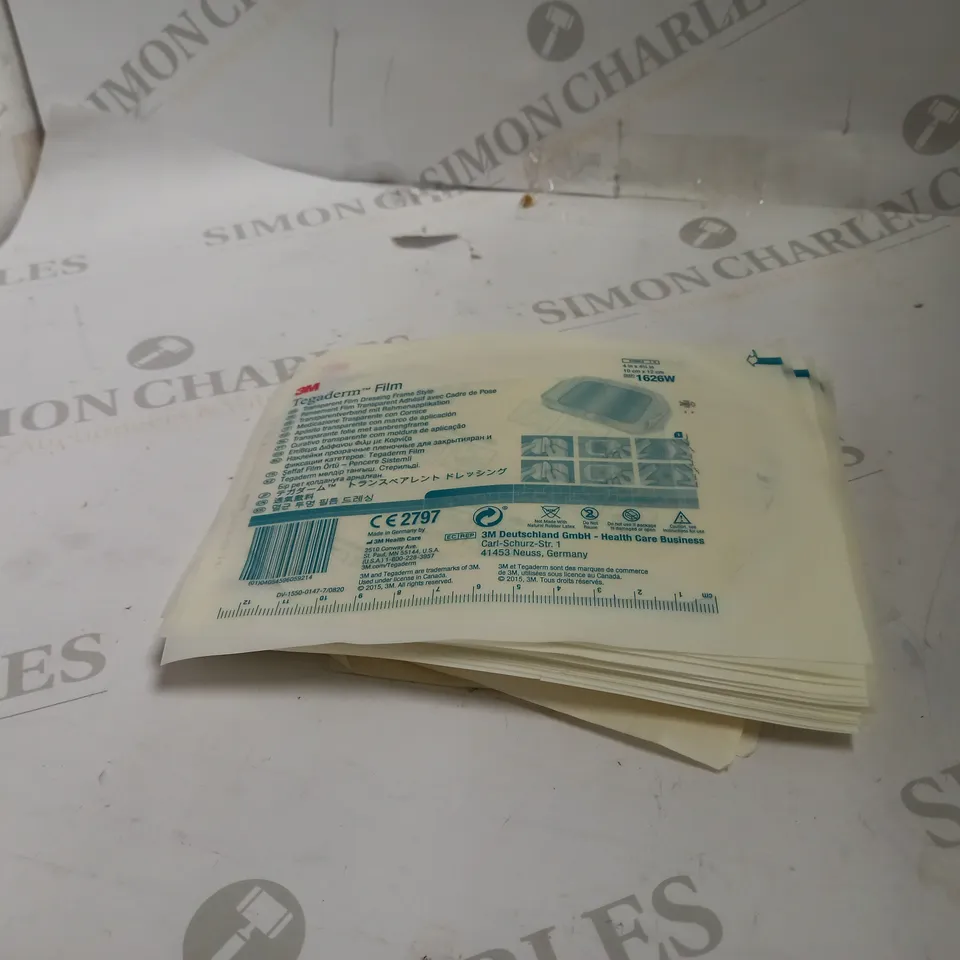APPROXIMATELY 30 ASSORTED 3M TEGADERM TRANSPARENT DRESSING FRAME STYLE 