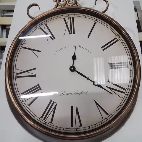 BOXED VINTAGE WALL CLOCK FOR LIVING ROOM