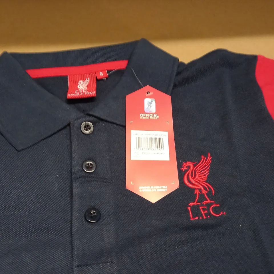 LIVERPOOL CONTRAST SLEEVE POLO - S