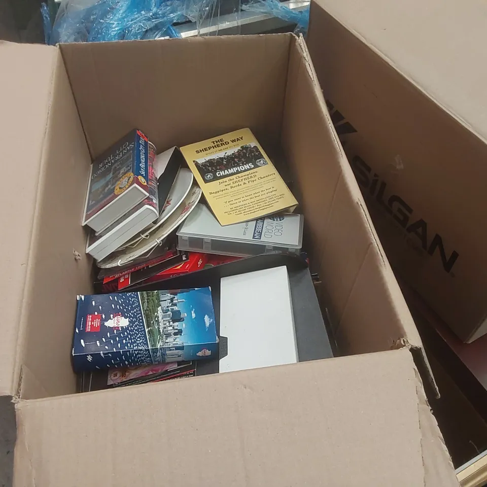 PALLET CONTAINING A VERY LARGE QUANTITY OF ASSORTED ITEMS INCLUDING: PAINTINGS, CABINETS, ASSORTED DVDS ECT