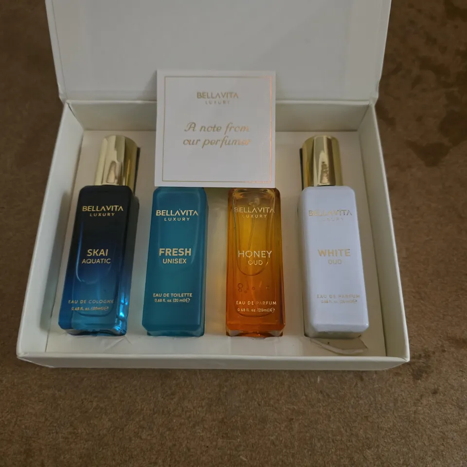 BOXED BELLAVITA LUXURY UNISEX PERFUME GIFT SET