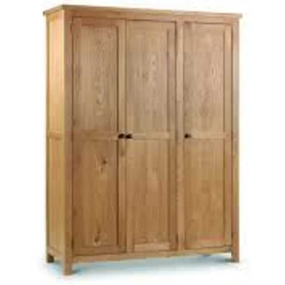 DESIGNER AHF - LOLA 3 DOOR CENTRE MIRRORED WARDROBE DOOR OAK / OAK