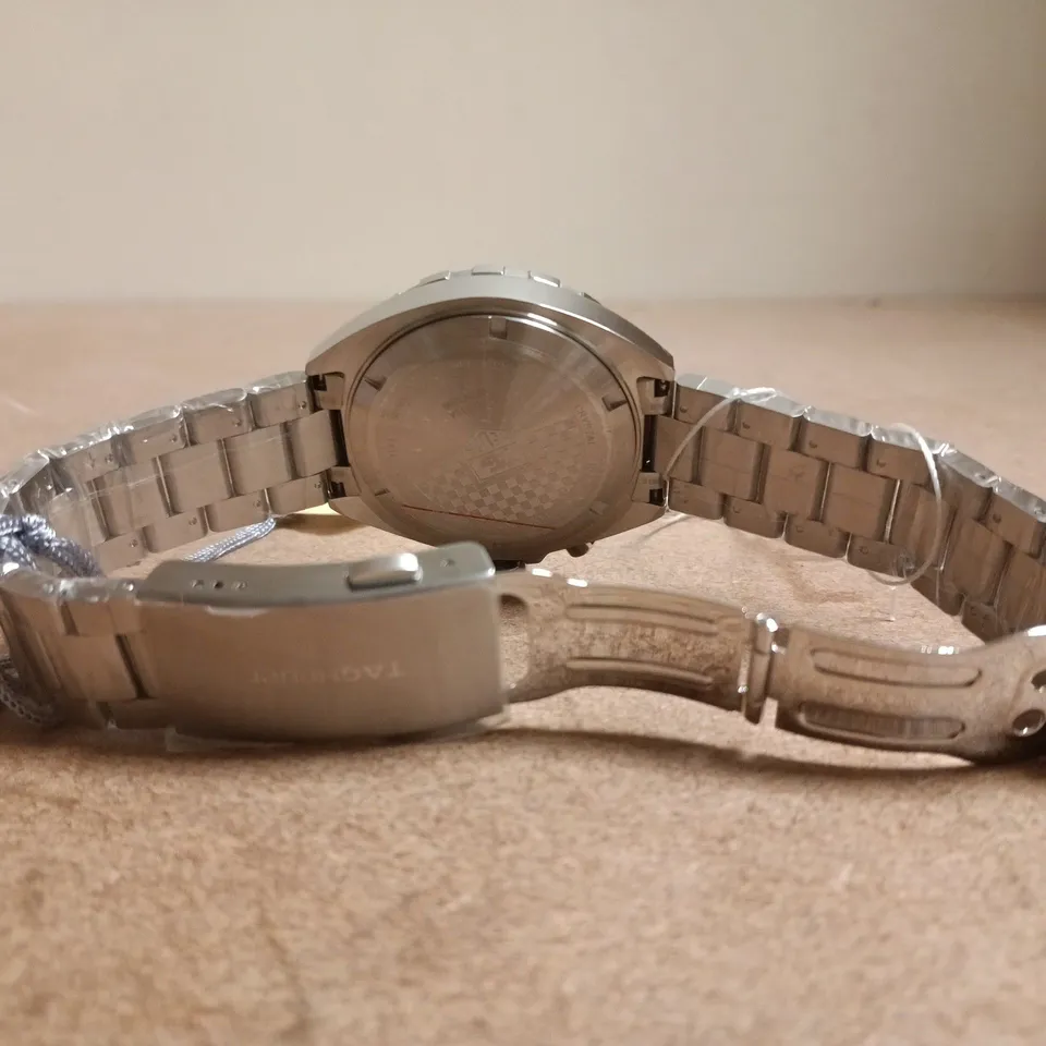 TAG HEUER CHRONOGRAPH WRISTWATCH – STAINLESS STEEL BRACELET (BOXED)