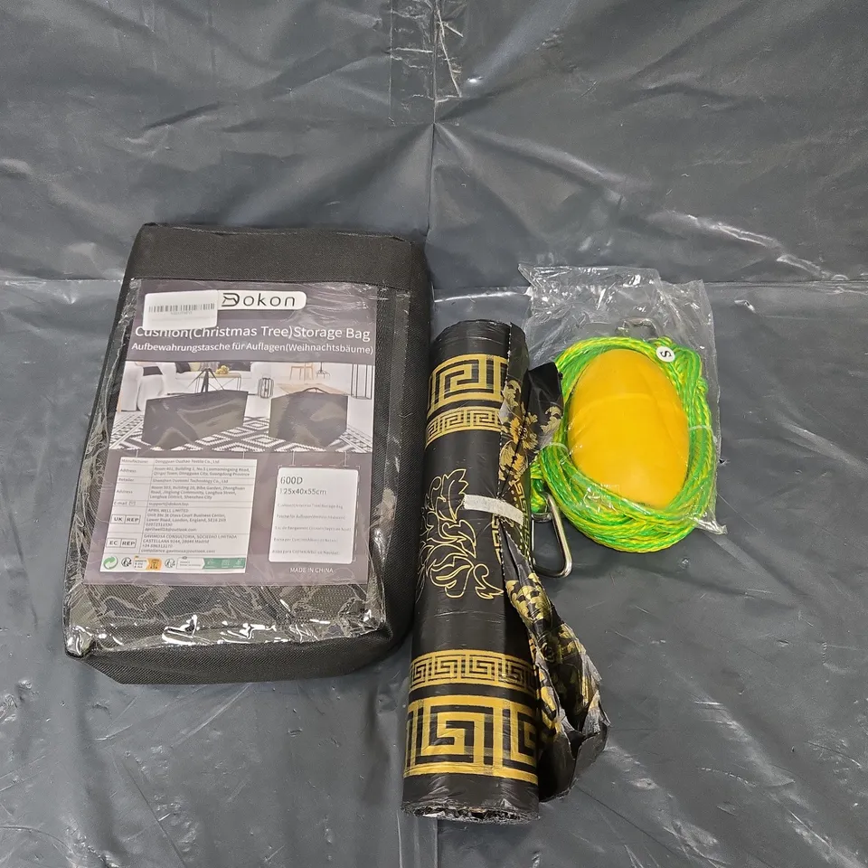 APPROXIMATELY 15 ASSORTED HOUSEHOLD PRODUCTS TO INCLUDE BIN BAGS, STORAGE BAGS, YARN ETC 