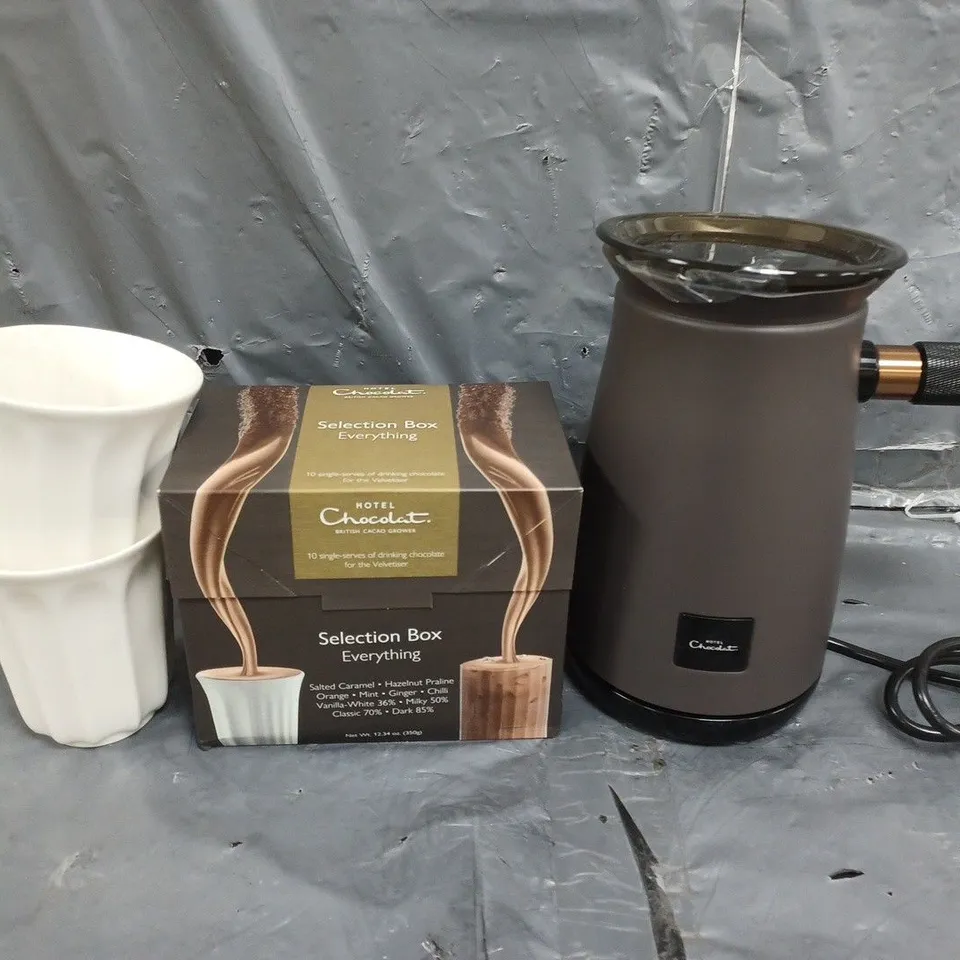 HOTEL CHOCOLAT FELVETISER DRINKING CHOCOLATE MACHINE GREY RRP £124.99