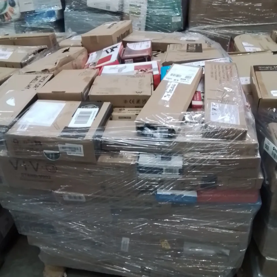 PALLET TO CONTAIN A LARGE QUANTITY OF WALL MOUNTED BRACKETS 