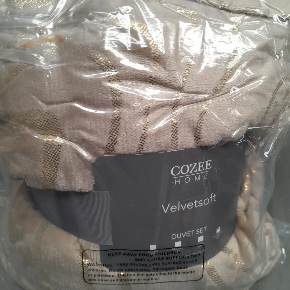 COZEE HOME VELVET SOFT DUVET SET SUPER KING SIZE 