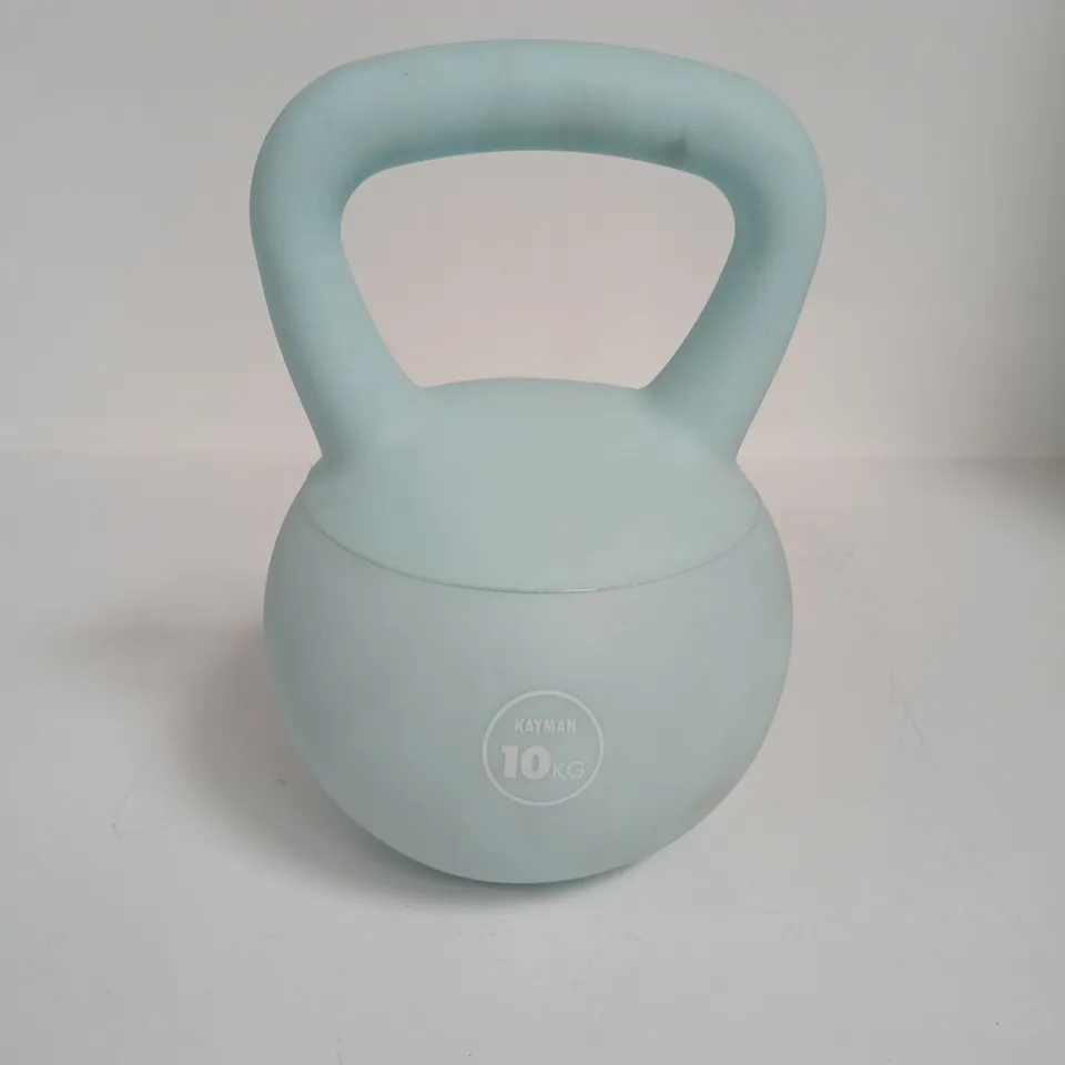 KAYMAN 10KG VINYL KETTLEBELL IN BLUE