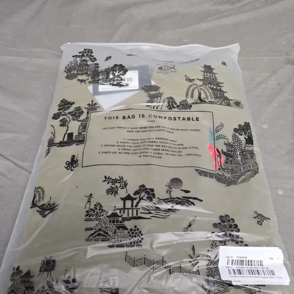 PERCIVAL TOMATO HOODIE IN OLIVE SIZE M