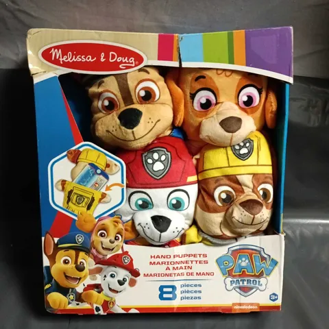 MELISSA & DOUG PAW PATROL HAND PUPPETS – 8 PIECES PLUSH DOGS