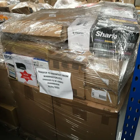 PALLET OF 109 ASSORTED UNPROCESSED ITEMS TO INCLUDE: