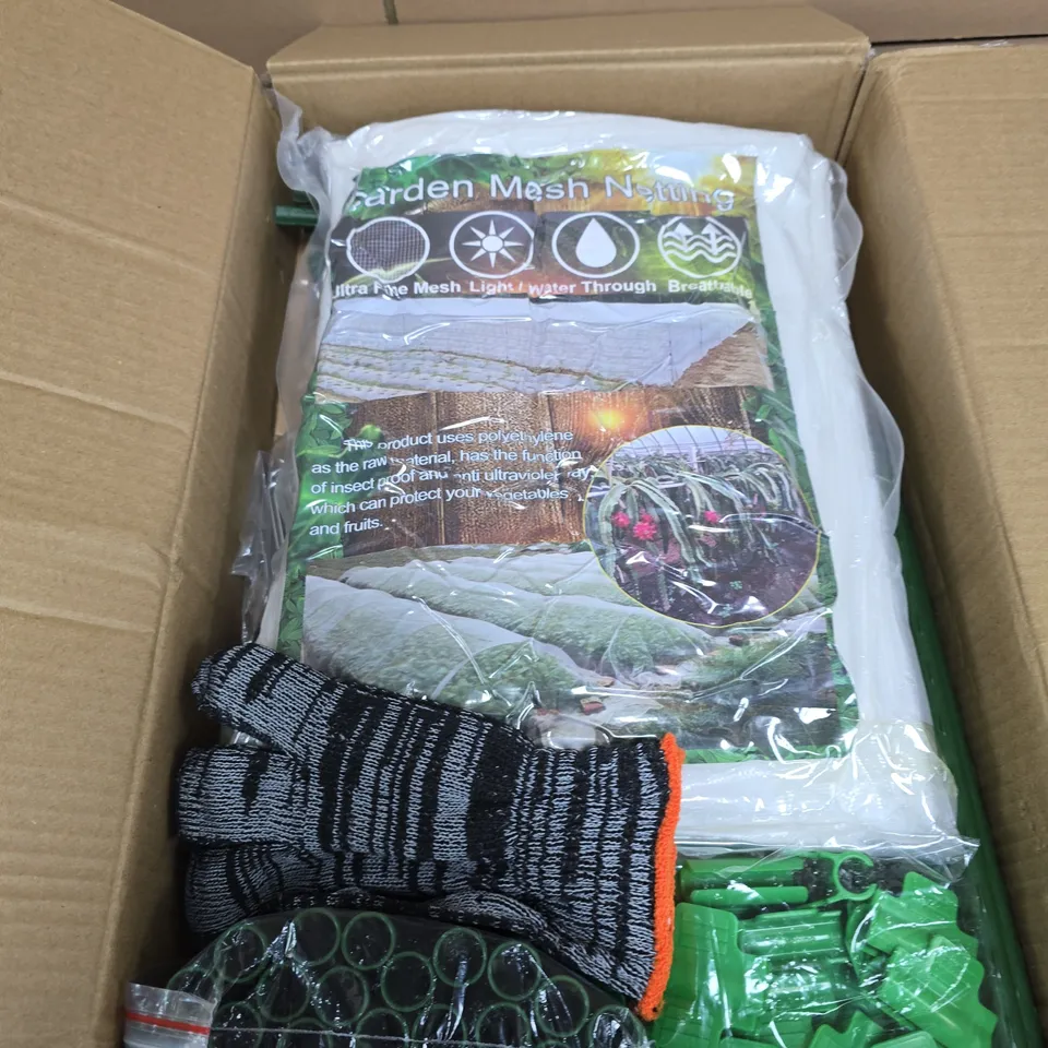 GARDEN MESH NETTING KIT – ULTRAFINE BREATHABLE NETTING WITH GLOVES AND CLIPS (VERIFY MODEL)